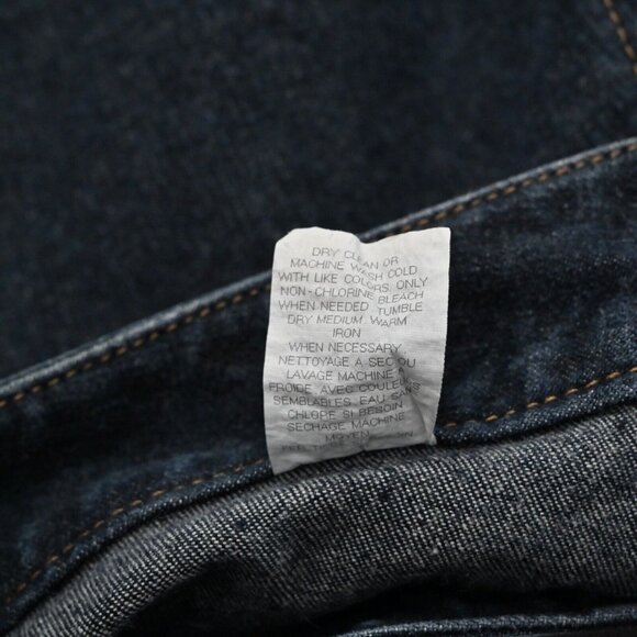 Vtg THEORY Jeans Womens Sz 2 Flare Trouser Dark Wash Low Rise Stretch Office Y2k - Picture 10 of 10